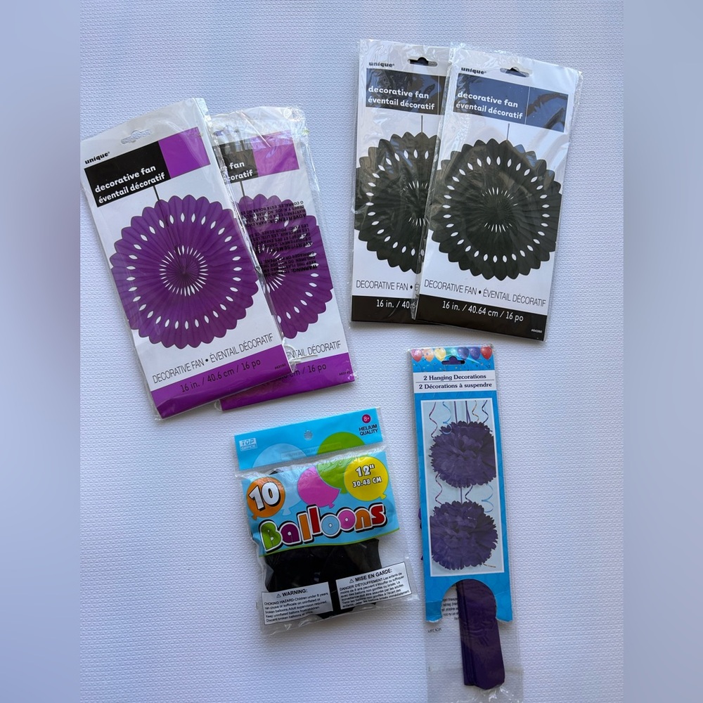birthday party supplies